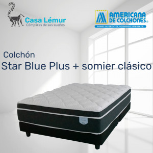 Set colchón STAR BLUE PLUS + SOMIER CLÁSICO