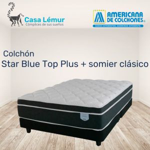 Set colchón STAR BLUE TOP PLUS + SOMIER CLÁSICO